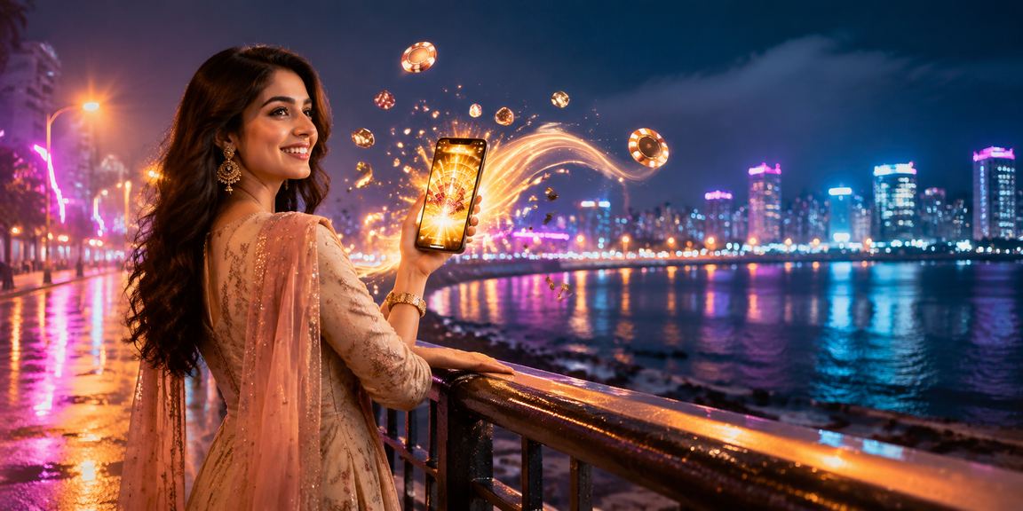 User using mobile app to make payments in Mumbai